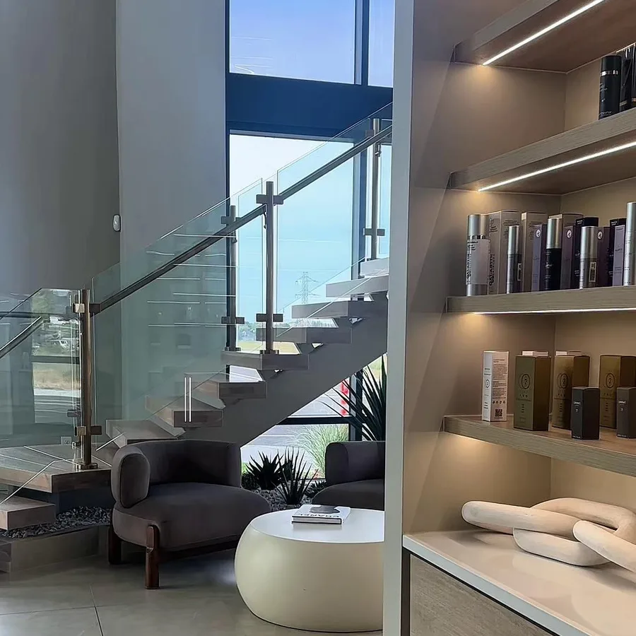 Inside the New U headquarters: the lobby and glass staircase